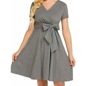 Maternity/Nursing Dress with Front Tie Closure